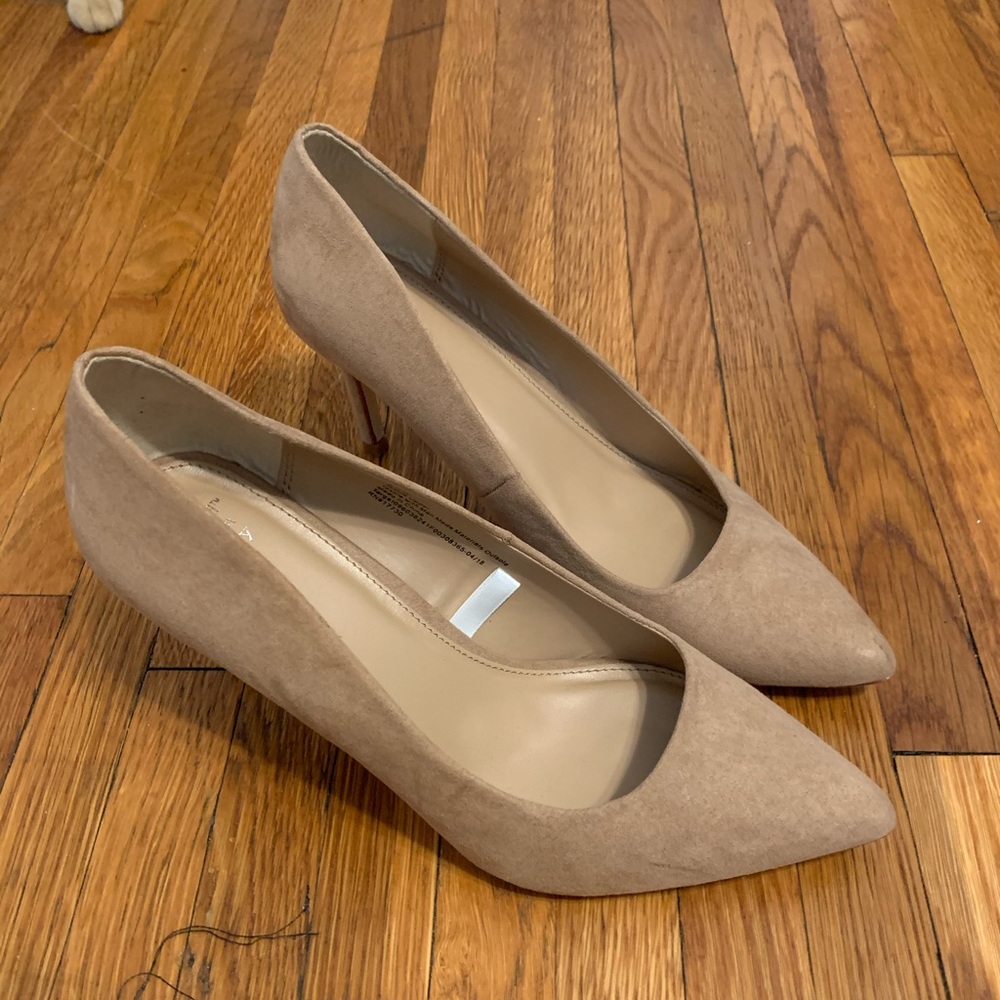 Faux suede heels (wide)